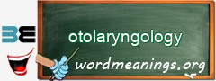 WordMeaning blackboard for otolaryngology